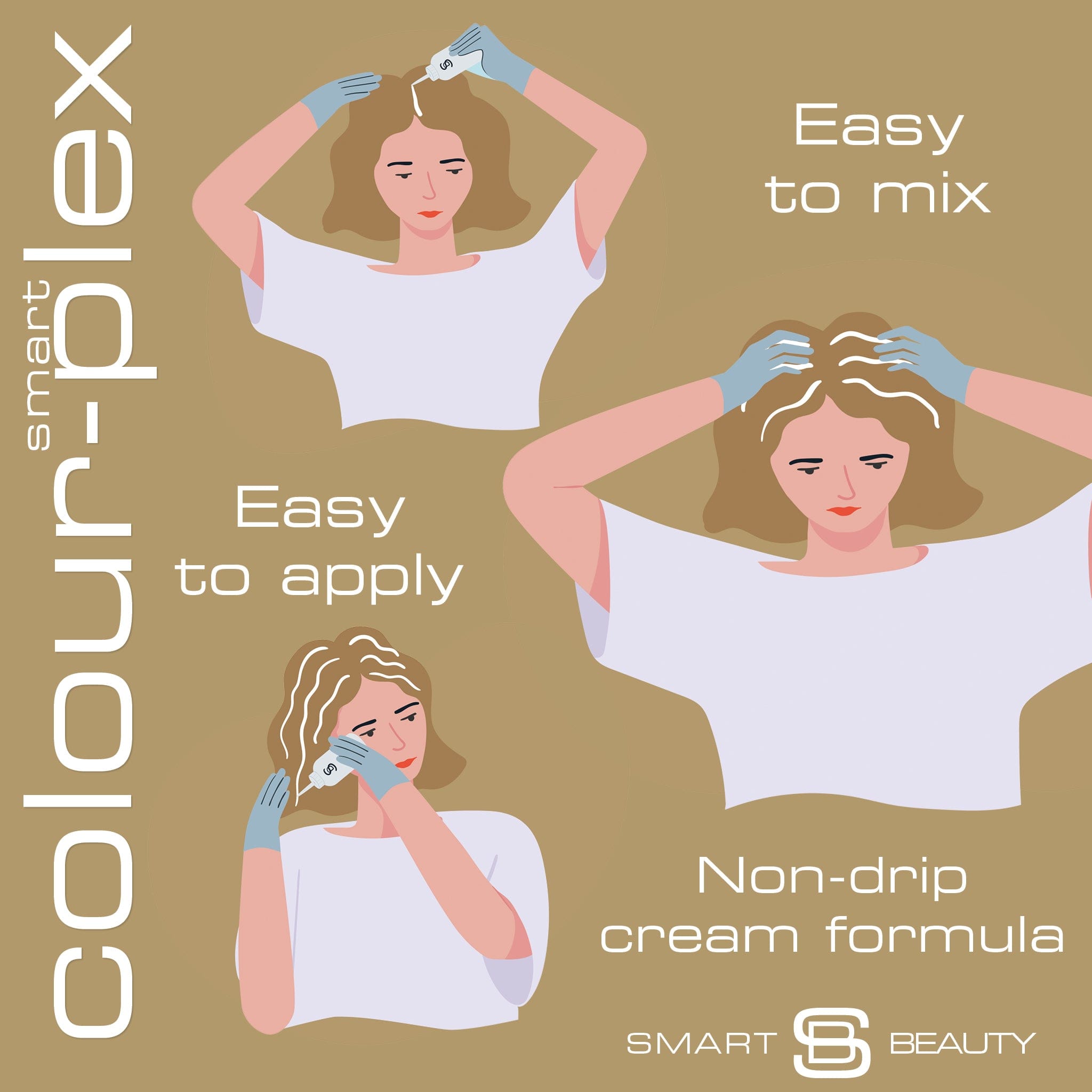 Cremige Blonde Haarfarbe mit Plex Haarpflege-Conditioner, Permanente Haarfarbe