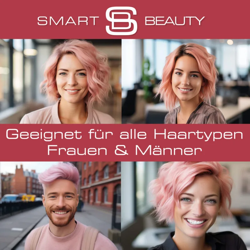 Metallic rose gold haarfarbe de smart beauty