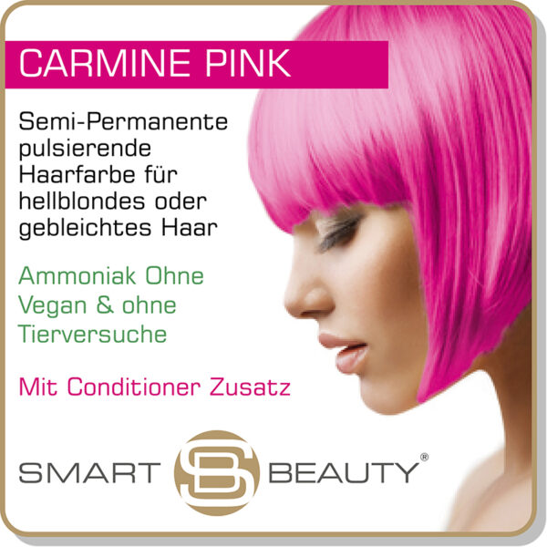 carmine pink haarfarbe smart beauty de website