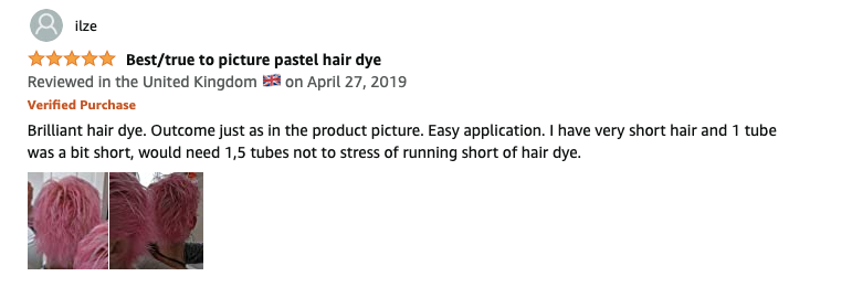 Pink hair Review